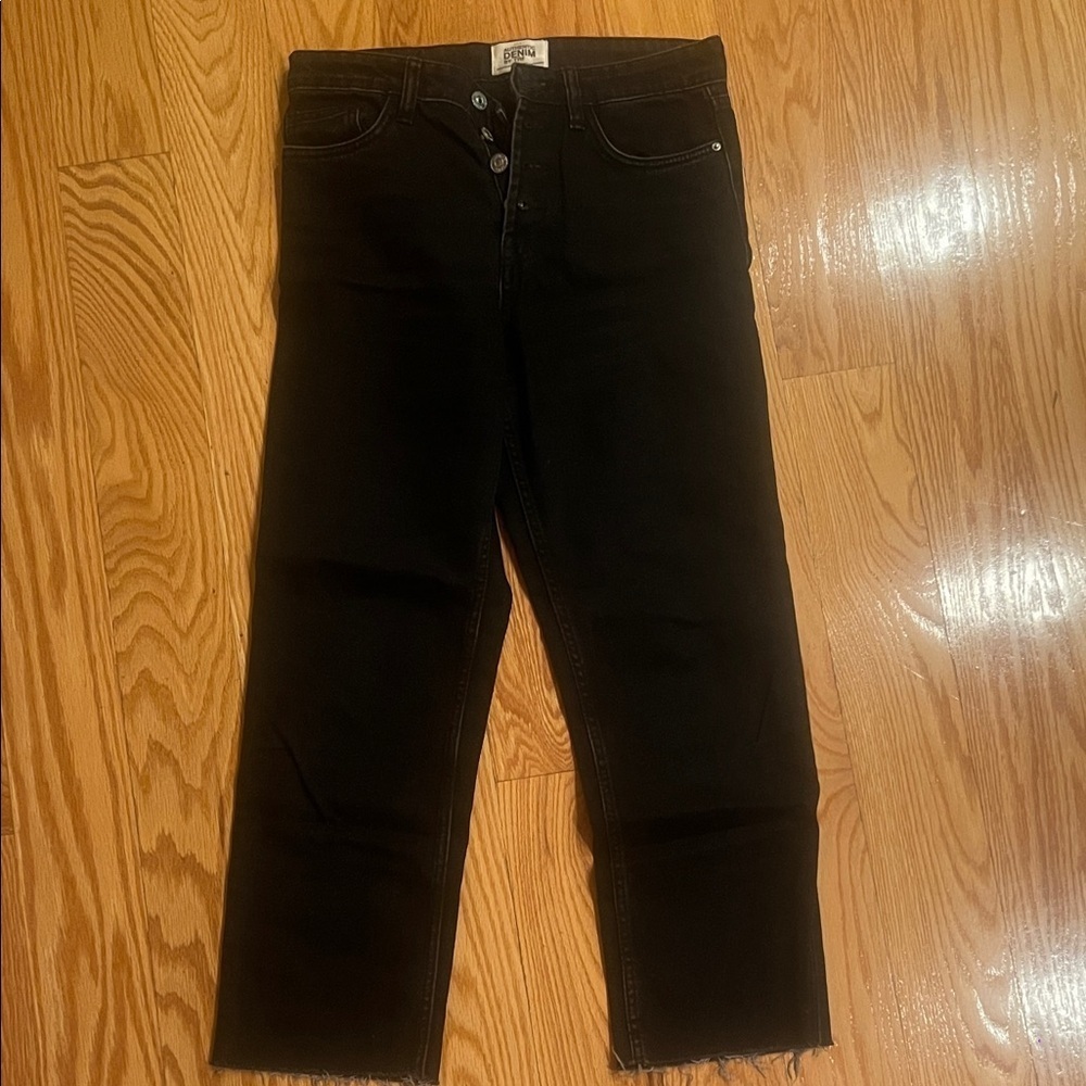 Zara Authentic Black Denim Pants
